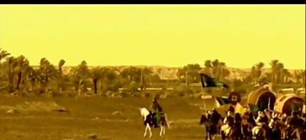 عکس نوشته حرکت امام حسین از مکه به کربلا