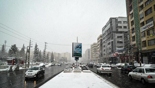 عکس برف جهرم