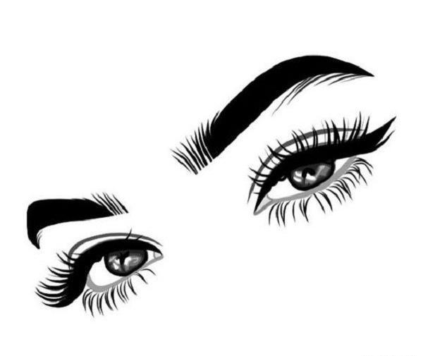 عکس نقاشی دخترانه سیاه و سفید