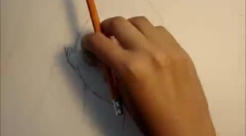 عکس نقاشی صورت روی کاغذ