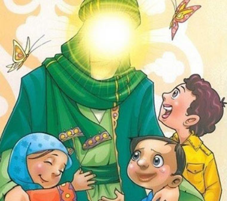 عکس تصویر امام علی کودکانه