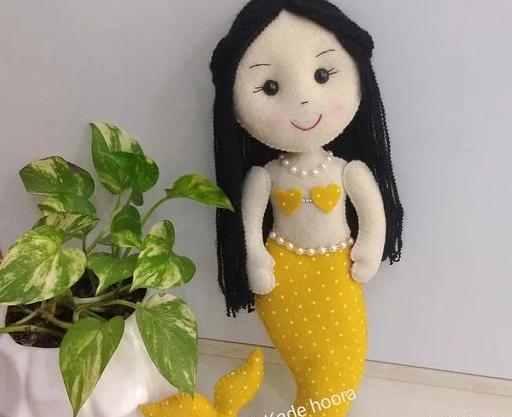 عکس عروسک پری دریایی نمدی