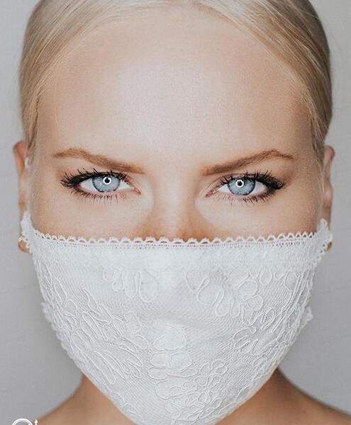 عکس عروس و داماد با ماسک