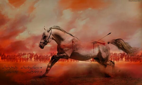 عکس امام حسین خون
