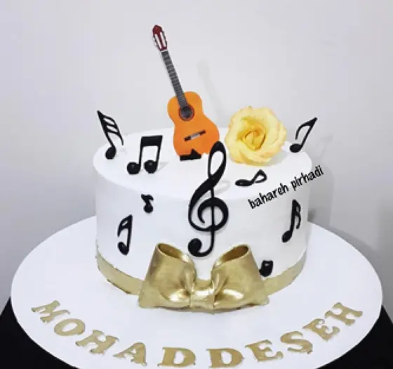 عکس کیک گیتار