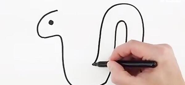 عکس مار نقاشی ساده