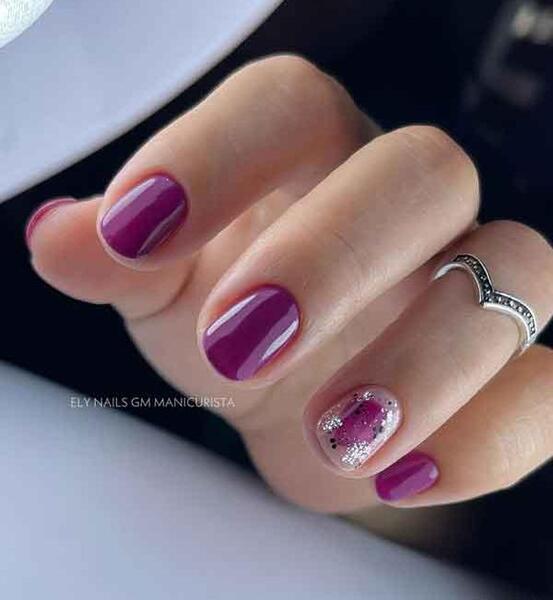 عکس ژلیش ناخن دخترانه مشکی