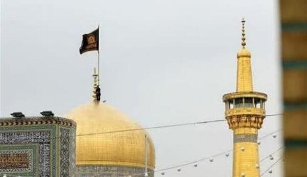 عکس حرم امام رضا در ایام فاطمیه