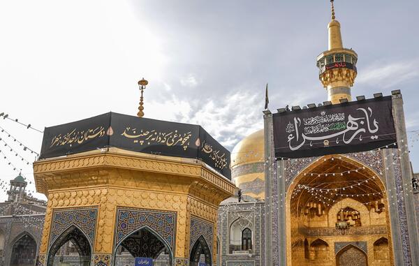 عکس حرم امام رضا در ایام فاطمیه