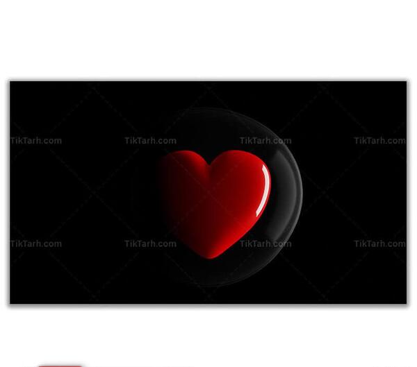 عکس تصویر زمینه قلب قرمز