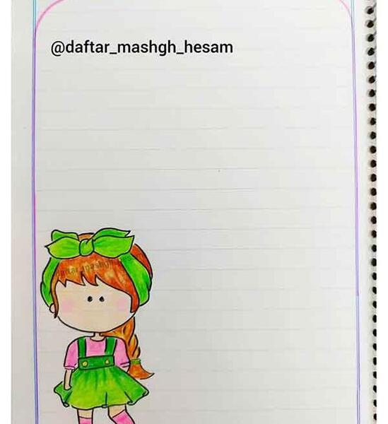 عکس نقاشی دخترانه فانتزی بامزه