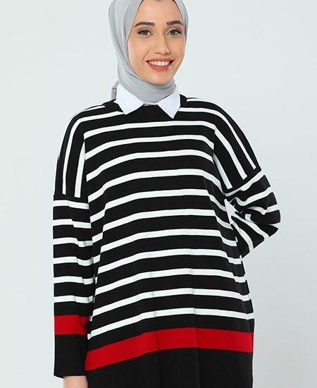 عکس تونیک زنانه راه راه
