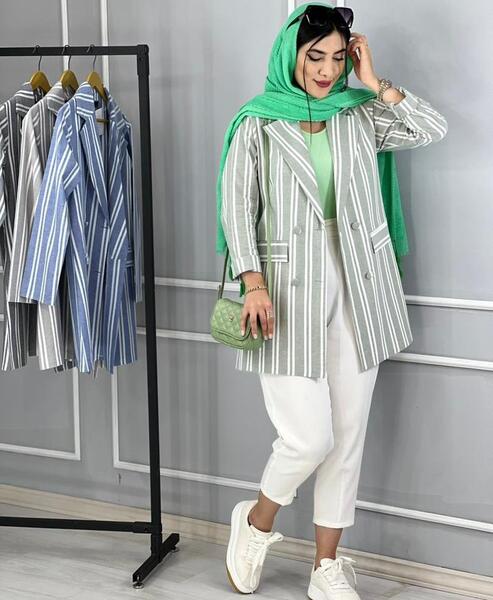عکس تونیک زنانه راه راه