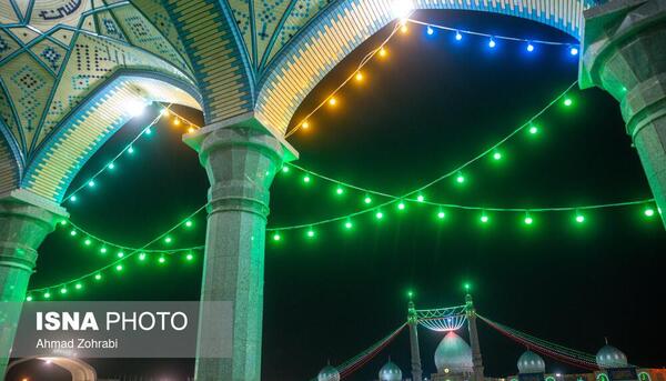عکس چراغانی حرم حضرت معصومه