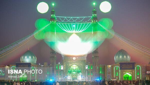 عکس چراغانی حرم حضرت معصومه