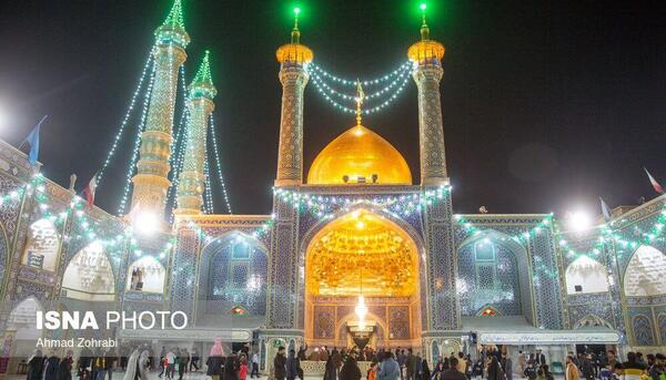 عکس چراغانی حرم حضرت معصومه