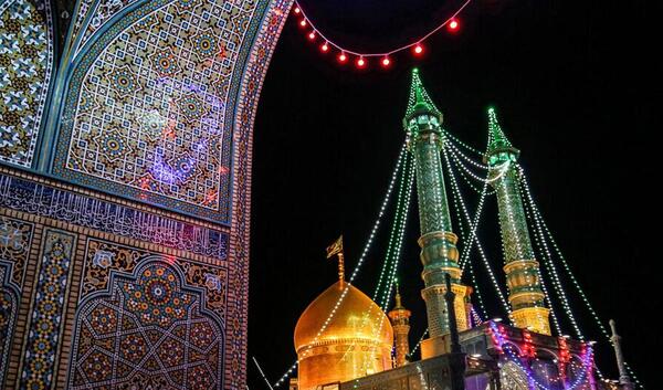 عکس چراغانی حرم حضرت معصومه