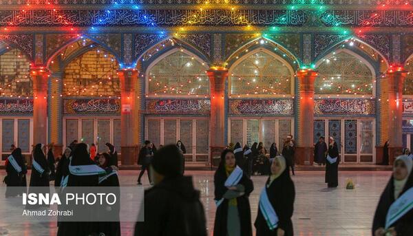 عکس چراغانی حرم حضرت معصومه