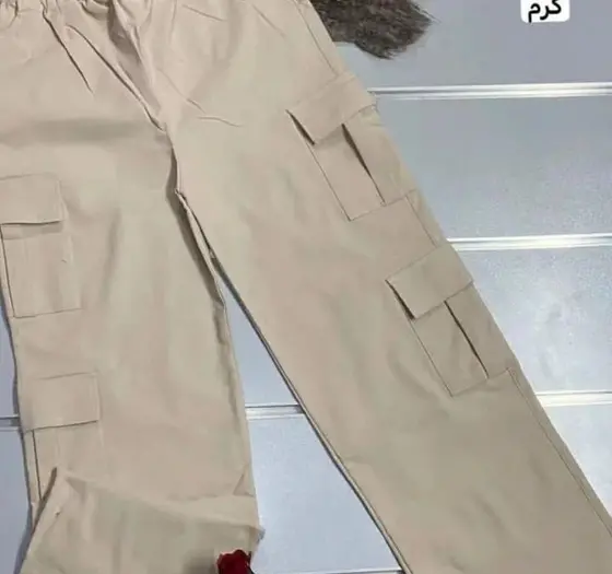 عکس شلوار کارگو کتان
