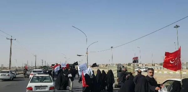 عکس پیاده روی حرم