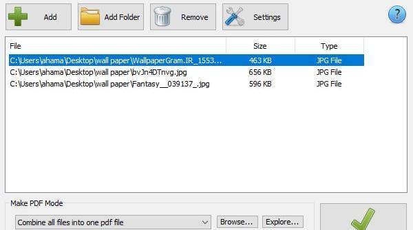تبدیل عکس یا متن به pdf