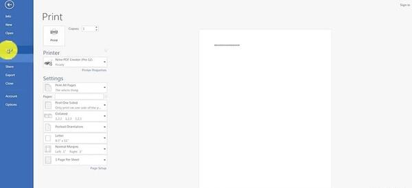 تبدیل عکس یا متن به pdf