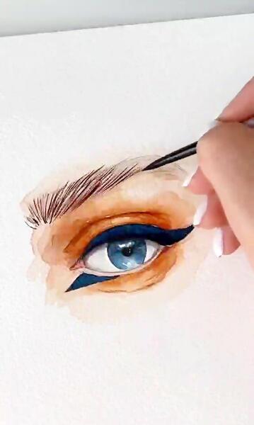عکس ایده برای نقاشی چشم