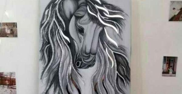 عکس نقاشی مدرن ساختمانی
