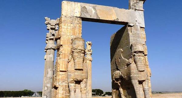 عکس تخت جمشید در زمان هخامنشیان