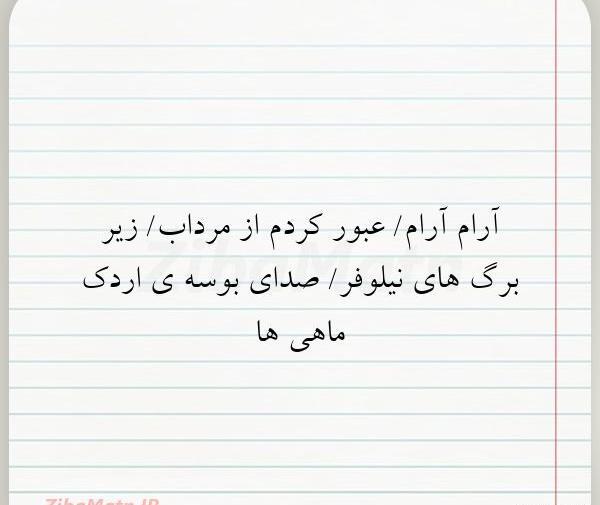 عکس نوشته نیلوفر و مرداب