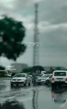 عکس بارانی نوشته