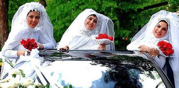 عکس الناز حبیبی با لباس عروس