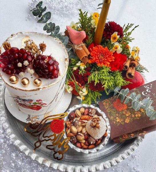 عکس شب چله عروس و داماد