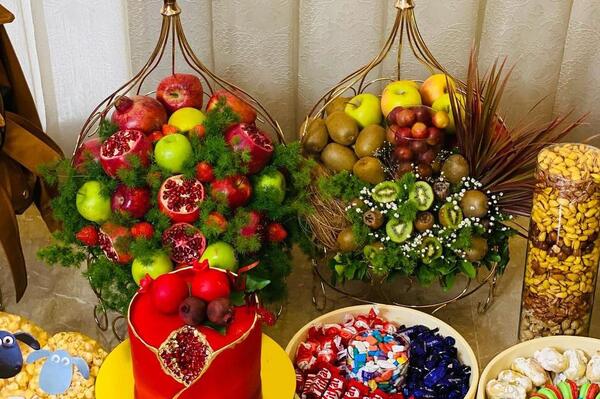 عکس شب چله عروس و داماد