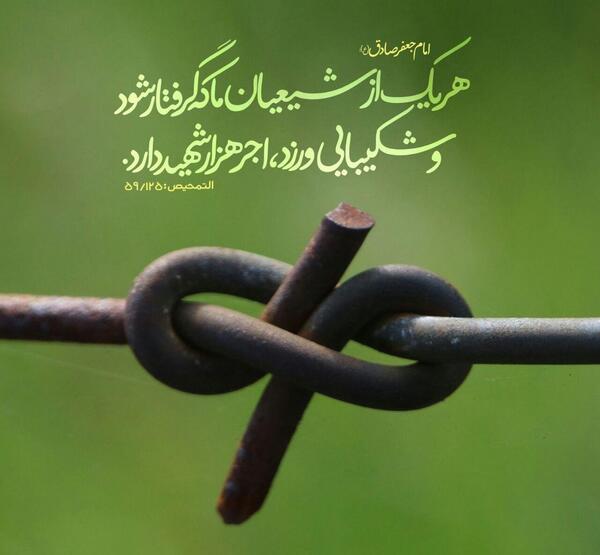 عکس حدیث روز سه شنبه