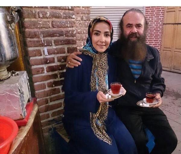 عکس سارا صوفیانی با همسرش