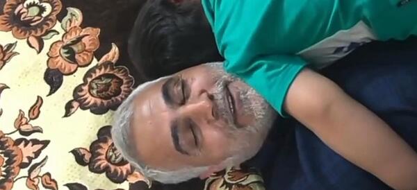 عکس حاج قاسم سلیمانی با خانواده
