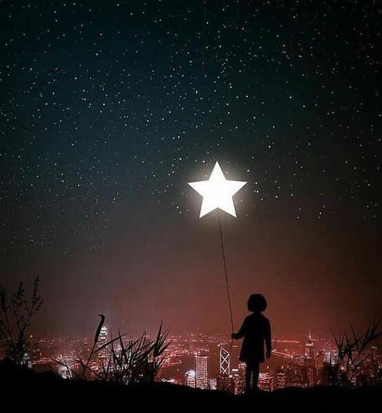 عکس شب ستاره دار