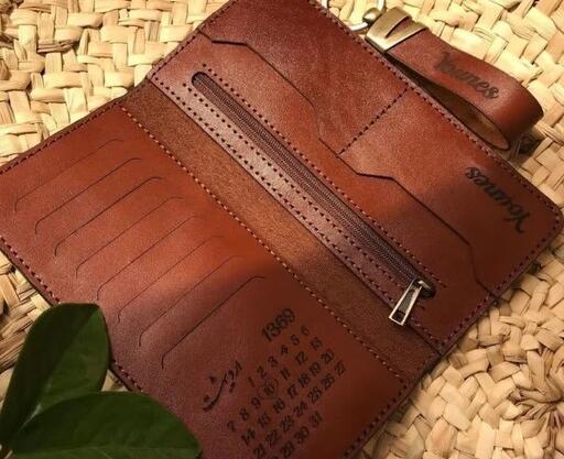 عکس کیف چرمی مردانه دست دوز