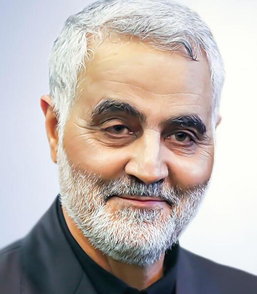 عکس خنده حاج قاسم سلیمانی