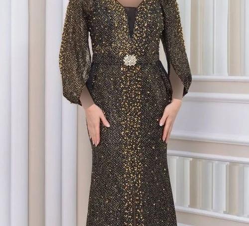 عکس لباس مجلسی دخترانه نوجوان بلند پوشیده ترکیه