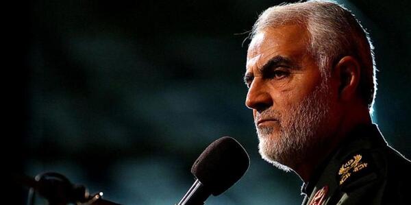 عکس شهید سلیمانی در ایام فاطمیه