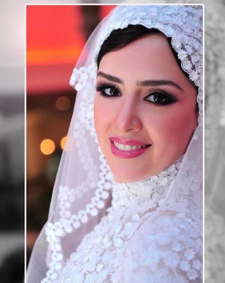 عکس آرایش عروس با حجاب