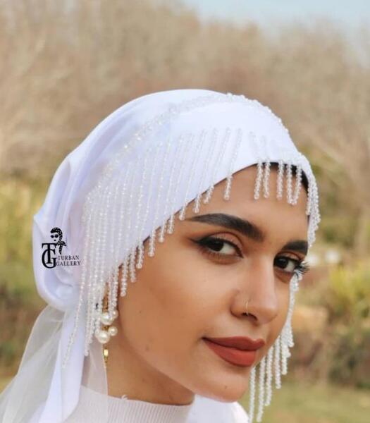 عکس آرایش عروس با حجاب