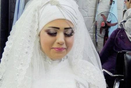 عکس آرایش عروس با حجاب