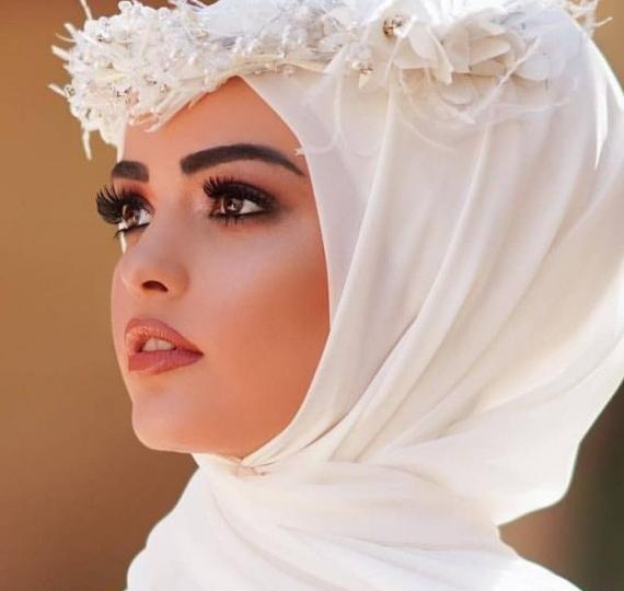 عکس آرایش عروس با حجاب