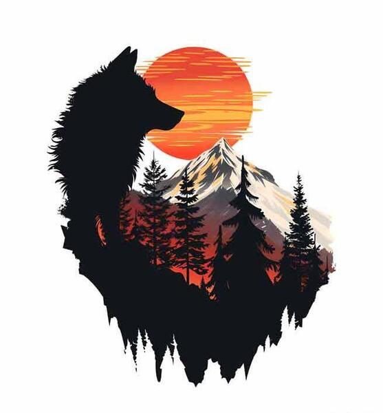 عکس غرش گرگ