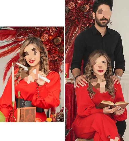 ایده عکس یلدایی دونفره