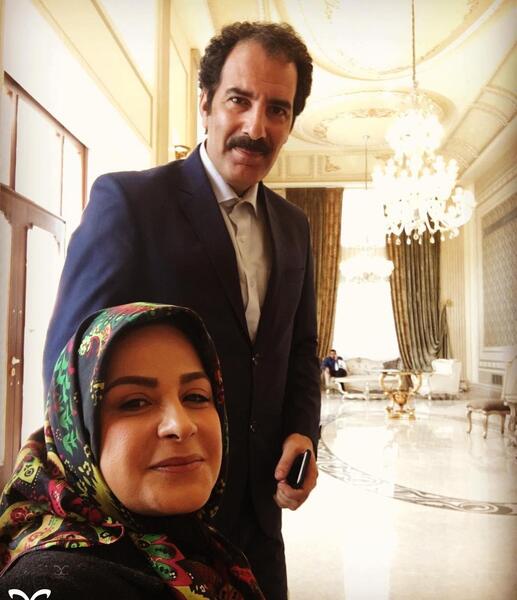 عکسهای سیما تیرانداز با همسرش