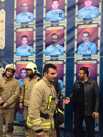 عکس شهدای آتش نشان پلاسکو